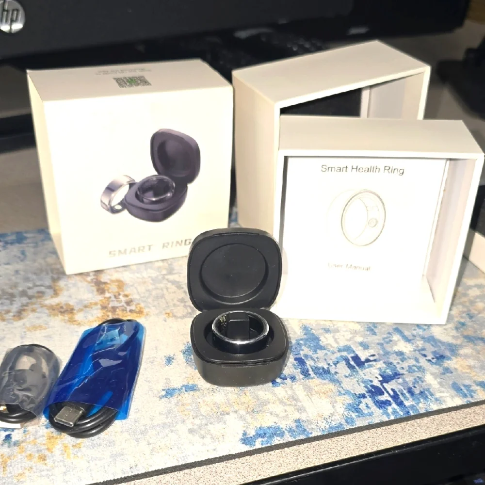 (002) Smart Health Ring with Charging Case